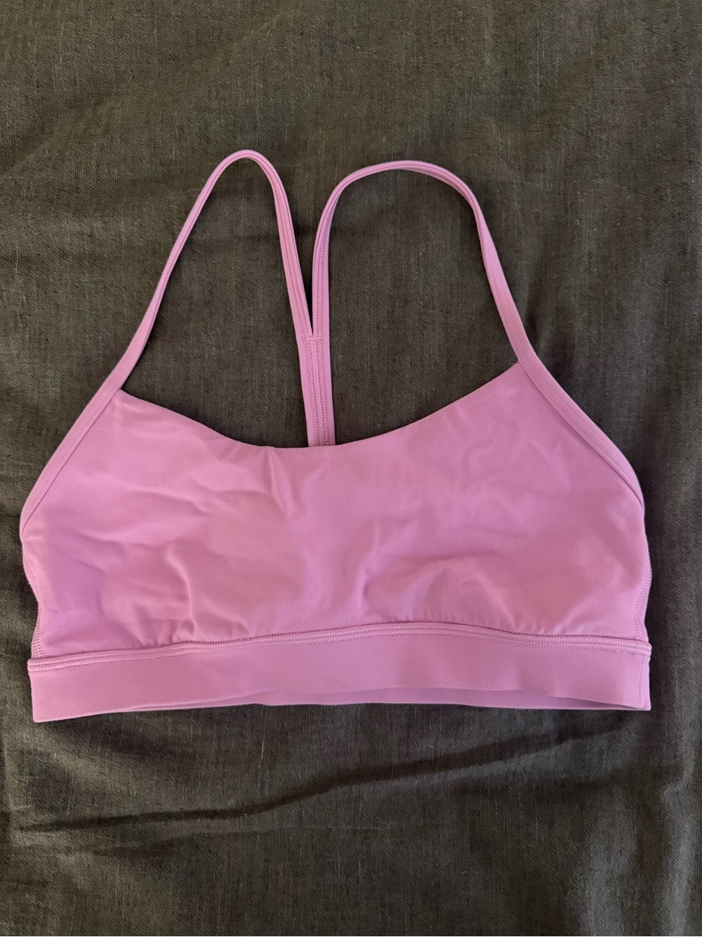 Lululemon pink Nulu flow Y bra